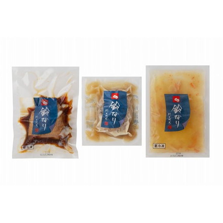 東京 新宿荒木町 日本料理 「鈴なり」 惣菜と炊き込みご飯セット 岩手がもロース煮150g×1、和風ハンバーグきのこソース150g×1、かに炊き込みごはんの素220g×1