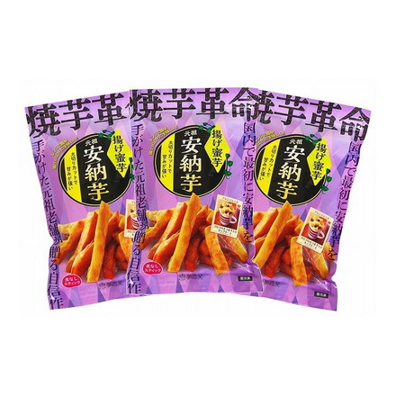 夢百笑 焼芋革命 揚げ蜜芋皮なしスティック3袋 300g×3 計900g 冷凍
