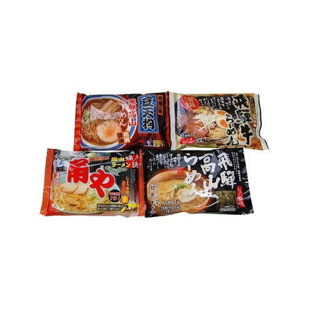 岐阜 飛騨高山らーめん セット ご当地ラーメン 蔵出し高山らーめん2食×1袋、「豆天狗」飛騨高山らーめん2食×1袋、「角や」飛騨高山らーめん2食×1袋、飛騨牛らーめん2食×1袋