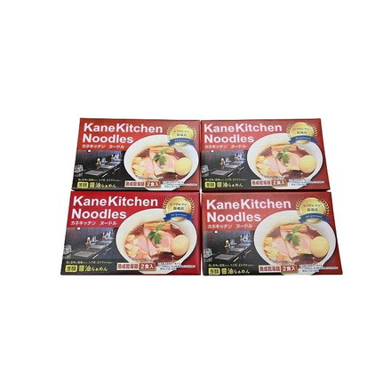 東京ラーメン 「カネキッチンヌードル」 醤油味 乾麺8食 ラーメン ご当地ラーメン 新生活 お祝い お取り寄せ 4箱（1箱あたり麺70ｇ×2、スープ42ｇ×2入）