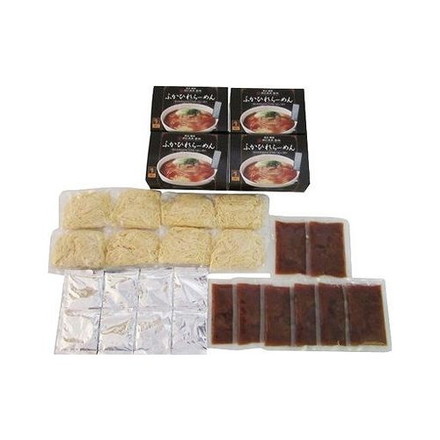 東京 銀座 嘉禅 ふかひれらーめん 8食 （生めん110ｇ×2、白湯スープ30ｇ×2、ふかひれ餡100ｇ×2）×4