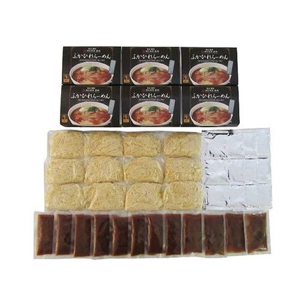 東京 銀座 嘉禅 ふかひれらーめん 12食 （生めん110ｇ×2、白湯スープ30ｇ×2、ふかひれ餡100ｇ×2）×6
