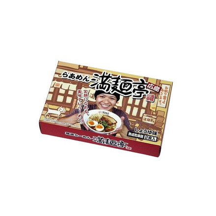 広島ラーメン 「満麺亭」 醤油味 乾麺12食 ラーメン ご当地ラーメン 醤油味2食×6箱(各麺70ｇ・スープ付き)