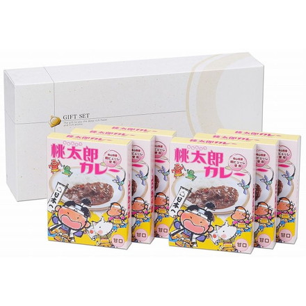 岡山 桃太郎カレー 甘口 6箱セット ビーフカレー（甘口）180ｇ×6