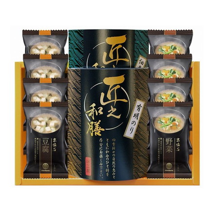 フリーズドライのおみそ汁と有明のリ 佃煮詰合せ 4食 常温