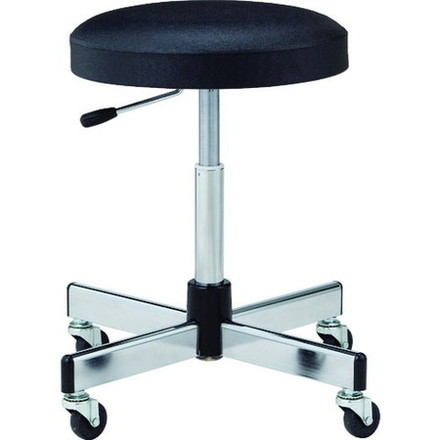 ノーリツ 作業用チェア ゴムキャスター付 ブラック TL6LZBK