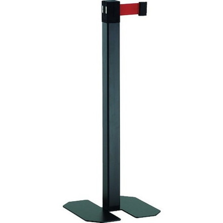 TRUSCO トラスコ ベルトパーテーション ブラック ベルトカラーレッド TABPBKR