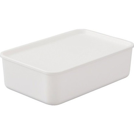 アイリスオーヤマ 288076 フタ付キ 積ミ重ネBOX FTB-45 ホワイト FTB45W