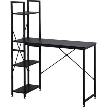 アイリスオーヤマ 574217 ラック付キデスク 1000×420 ブラック/ブラック RDK1042BB