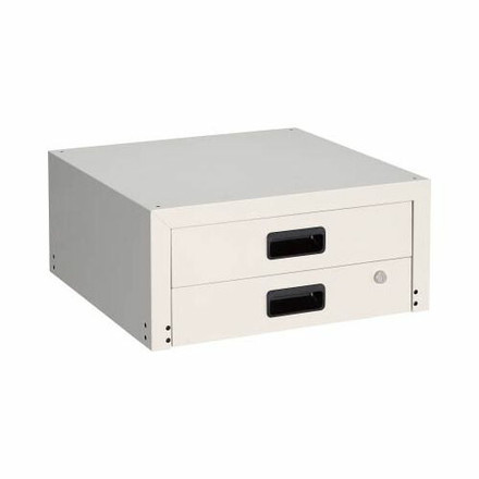 TRUSCO ラビットワゴン用引出2段 500X500 W色 RBW55XW