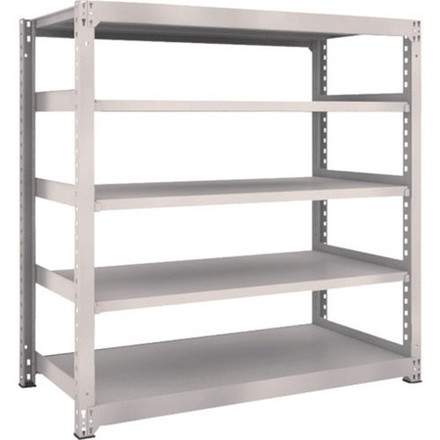 TRUSCO トラスコ M5型中量棚 1500X721XH1500 5段 単体 ネオグレー M55575 組立品 組立設置不可