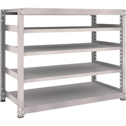 TRUSCO トラスコ M5型中量棚 1500X721XH1200 5段 単体 ネオグレー M54575 組立品 組立設置不可