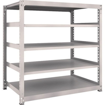 TRUSCO トラスコ M3型中量棚 1500X921XH1500 5段 単体 ネオグレー M35595 組立品 組立設置不可