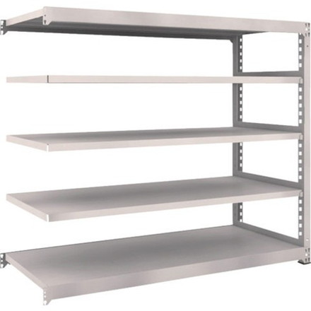 TRUSCO トラスコ M5型中量棚 1800X721XH1500 5段 連結 ネオグレー M55675B 組立品 組立設置不可