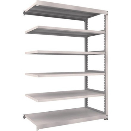 TRUSCO トラスコ M5型中量棚 1500X721XH2100 6段 連結 ネオグレー M57576B 組立品 組立設置不可