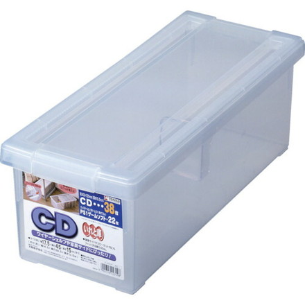 TENMA CDいれと庫 クリア 175×450×150 IRCD