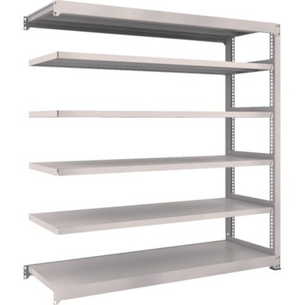 TRUSCO トラスコ M3型中量棚 H1800 連結型 W1500 D1121 6段 ネオグレー M365126B 組立品 組立設置不可