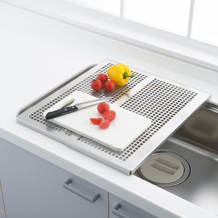 ヨシカワ 日本製 燕三条 シンクに渡せる 頑丈スライドプレート