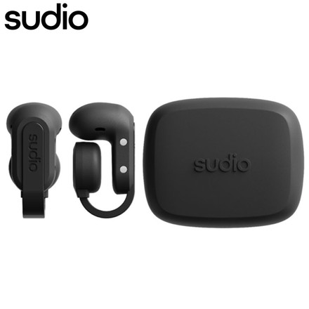 【国内正規品】 sudio B3 イヤーカフ型オープンイヤーイヤホン クリップ ワイヤレス Bluetooth SBC 防水 IPX4 マイク 音声アシスタント コンパクト 北欧 おしゃれ ながら聞き USB TypeC ブラック