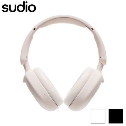 【国内正規品】 sudio K2 オーバーイヤーヘッドホン ワイヤレスヘッドフォン アクティブノイズキャンセリング Bluetooth 防水 IPX4 SBC 通話 ダイナミック USB TypeC 北欧 ブラック ホワイト ホワイト