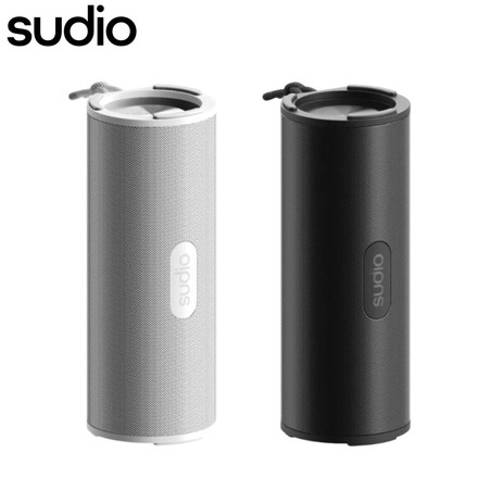 【国内正規品】 sudio F4 ポータブルスピーカー ワイヤレススピーカー メタリック コンパクト 横置き 縦置き IPX5 防水 Bluetooth SBC ダイナミック USB TypeC 北欧 おしゃれ ブラック ホワイト ブラック