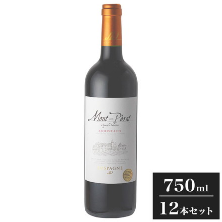 【12本セット】モンペラ スペシャルセレクション ルージュ 赤ワイン フランス フランスワイン ボルドー Bordeaux モン・ペラ Mont Perat 750ml 瓶 コルク ワイン ケース まとめ売り まとめ買い
