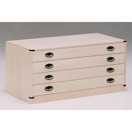 桐チェスト チェスト 幅100cm 桐 小袖 【大川家具 完成品 日本製】 4段 収納 国産