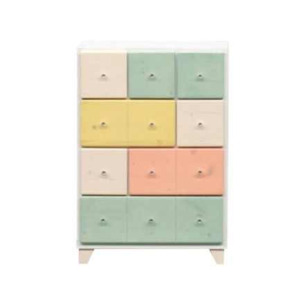 チェスト 幅58cm 高さ82cm 【国産 大川家具 完成品】 無垢材 収納 タンス パイン材 日本製 木製 衣類