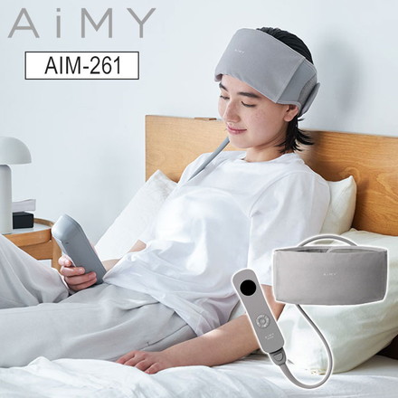 AiMY ヘッドリラクサー ヘッドマッサージャー ヘッドスパ 360度 ハンズフリー コードレス AIM-FN059