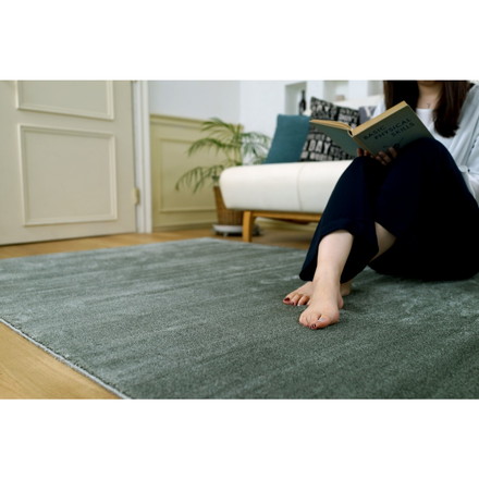 【日本製】 ラグマット CALM 261x261cm 正方形 ラグ マット カーペット 無地 シンプル 防音 防ダニ 床暖 ホットカーペット