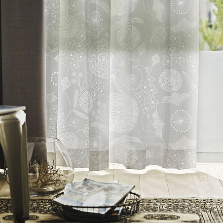 日本製 レースカーテン IHANA VOILE イハナボイル DESIGN LIFE デザインライフ 幅100cm