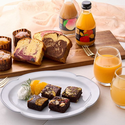ホシフルーツ 彩り果実のカフェ B パウンドケーキ カップケーキ ブラウニー 詰め合わせセット 常温