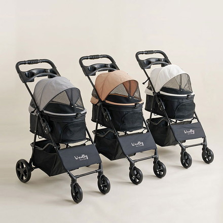 roomnhome EASY ペットカート フォールディング プチ ベージュ