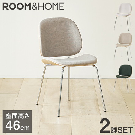 roomnhome ダイニングチェア 2脚セット ジャクソンベントウッドチェア 【リコメン堂限定】 アイボリー