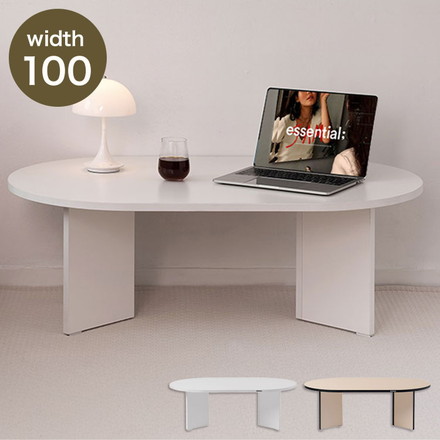 roomnhome リビングテーブル 100cm センターテーブル テーブル ローテーブル ラウンドテーブル 丸型テーブル ホワイト