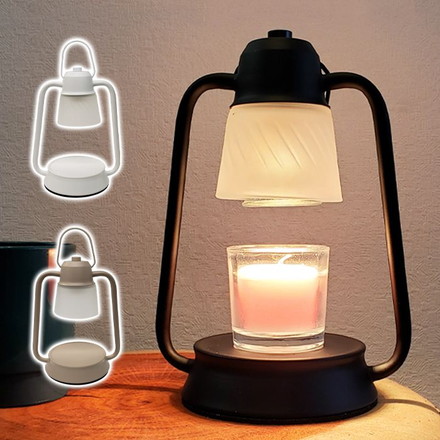 キャンドルウォーマー アロマ フレグランス キャンドルスタンド LED ブラック