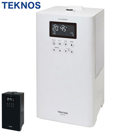 TEKNOS ハイブリット加湿器 4L 加湿器 大容量 冬 一人暮らし 部屋 あったか 冬物 家電 節電 ホワイト ホワイト