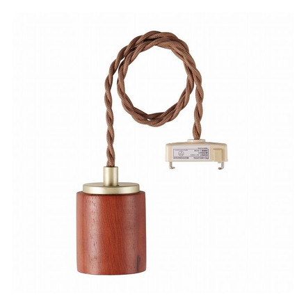 ELPA 朝日電器 ペンダントソケット 木目ダーク PD-WE26D