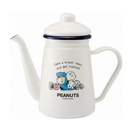 ホーロー カフェポット ブレイクタイムシリーズ スヌーピー ピーナッツ かわいい キッチン ポット ケトル SNOOPY