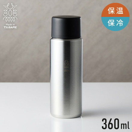 タマハシ 水筒 360ml 燕三条製 日本製 保冷 保温 真空断熱 ハンドル付き ステンレス スクリューボトル 軽量 キズ付きにくい 洗いやすい 広口 WENS PRODUCTS ウェンズプロダクツ