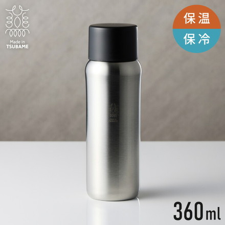 タマハシ 水筒 360ml 燕三条製 日本製 保冷 保温 真空断熱 ハンドル付き ステンレス スクリューボトル 軽量 キズ付きにくい 洗いやすい 広口 WENS PRODUCTS ウェンズプロダクツ