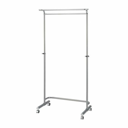 パイプハンガー 耐荷重40kg マイティハンガー 2段 シルバー シンプルハンガー 家庭用 ハンガー