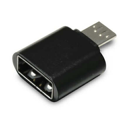 日本トラストテクノロジー OTG USB(A)→MicroUSB変換コネクター(ブラック) OTGU2M-BK【メール便配送】