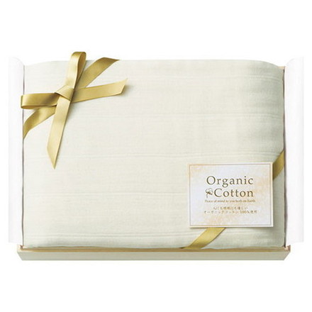 オーガニックコットン 五重ガーゼマルチ毛布 国産木箱入