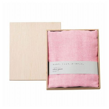 イチオリ ガーゼケット ほのか 濃桃