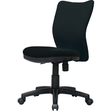 弘益 オフィスチェア コンパクト設計 ブラック K-922-BK