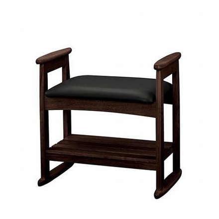 弘益 肘付スツール ダークブラウン W-5H-DBR