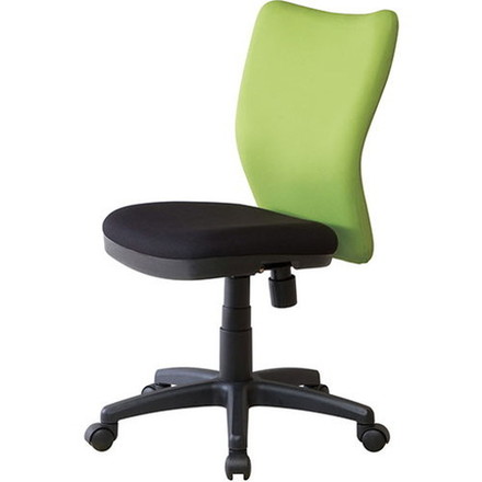 弘益 オフィスチェア コンパクト設計 グリーン K-922-GR