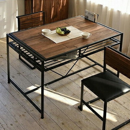 ダイニングテーブル 天然木 北欧 木製 テーブル 作業台 ダイニングセット 北欧 木製 アイアン