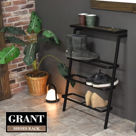 シューズラック ラック 3段 4段 靴収納 靴立て 滑り止め付き 靴箱 スタイリッシュ スニーカー ブーツ 革靴